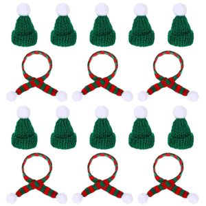 Accessori per capelli 20 pezzi Mini decorazioni Ornamento di Natale Decorazioni natalizie per bambini Sciarpa per bottiglie Artigianato 231129