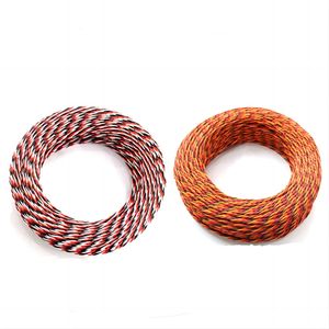 5M 16 feet 22AWG 26awg 30 60 Core 3 way Twist Servo Extension Cable JR Futaba Twisted Wire Lead For RC Airplane Accessories