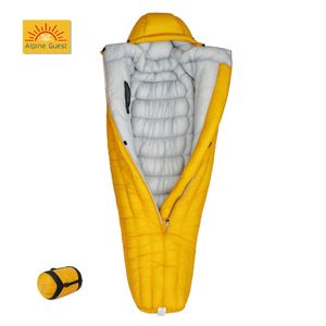 Schlafsäcke 10D7D Ultraleichte Daunentasche 800FP Goose Dwon Outdoor Camping Wandern für Rucksackreisende Erwachsene Touristen 231128