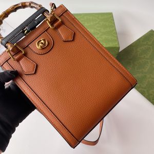 Designer Diana Bambu Mini Totes Bag Women Crossbody Shoulder Luxurys Leather Pures Retro kuverthandväskor