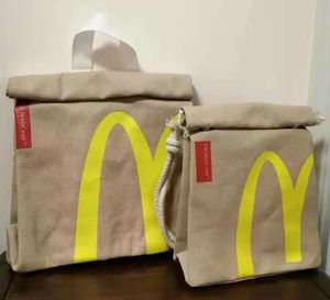 Alta qualidade engraçado bonito dos desenhos animados batatas fritas sacos de embalagem estudante mulher mochila lona grande capacidade saco do mensageiro