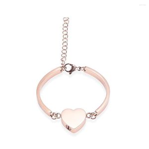 Bangle Love Heart Keepsake for Lovers rostfritt stål Mini Cremation Urn Jewelry Memorial Armband Ashes Locket Free Engrave