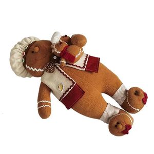 Forniture di giocattoli di Natale Cuscino di omino di pan di zenzero di Natale Cuscino abbracciante Peluche di peluche di Natale 21 pollici Grandi animali di peluche Decorazioni per la casa 231124