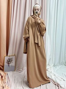 Etnik Giyim 2023 Mütevazı Djellaba Müslüman Abaya Kadınlar İçin Ramazan Duası Günlük Elbise Türkiye Hijab Femme Musulmane Robe Fas