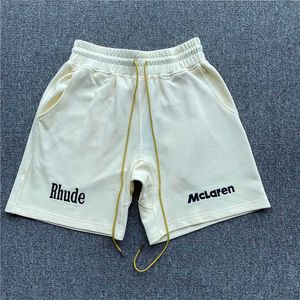 Pantaloncini da uomo pantaloncini da uomo ricami rhude uomini donne di alta qualità oversize pantaloni corti