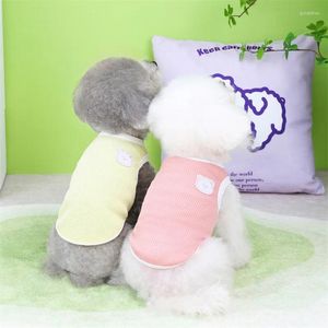 Hundebekleidung, Teddy-Welpenkleidung, Sommer-dünne Kleidung für kleine Haustiere, Waffelbär-Rücken