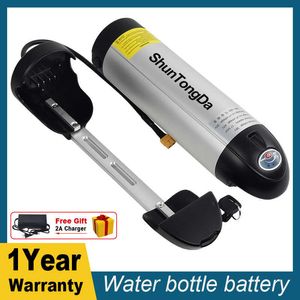 Wasserflasche E-Bike Akku 36V 13Ah 17.5Ah 48V 14Ah 21Ah Li-Ion Pack Downtube Electric Bike Akku für 500W 250W 350W Motor