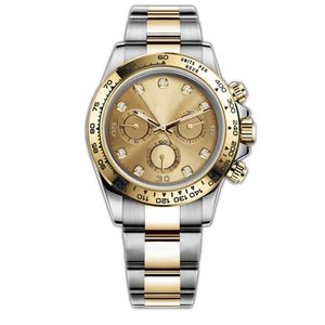 Wristwatches Mens watch Automatic Mechanical Watches 41mm 904L Full Stainless Steel diamond bezel waterproof Luminous Gold watch montre de luxe