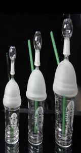 Mini a Max 10mm / 14.5mm / 18.8mm Starbuck Cup Hookahs Forma Fumar Tubo de Água Concentrado Cúpula de Vidro com Prego Waters Pipe Bongs1799096