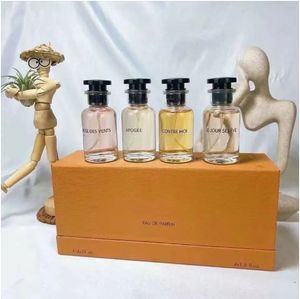 Parfüm-Set, 30 ml, 4 Düfte, passend zu Rose des Vents, Apogee Le Jour Se Leve California Dream, kostbare Qualität und hochwertige Verpackung, Geschenkbox, Parfum-Spray