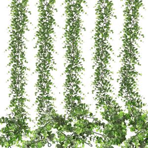 Faux Floral Greenery Artificial Plants Garland Eucalyptus Leaves Plant Home Decor Vine Ratta for Wedding Party Garden Arch Decoration Wreaths 231128