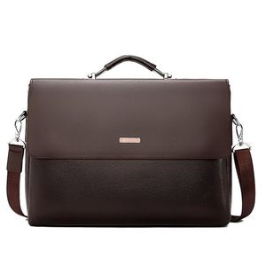 Homens de negócios maleta couro portátil bolsa casual homem saco para advogado bolsa ombro masculino escritório tote messenger228k