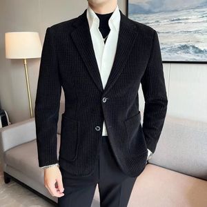 Men s Suits Blazers Autumn and winter suit jacket men s top slim business casual single formal wear 231129