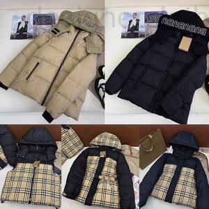 Men's Down & Parkas designer luxury Winter Short Jacket Puffer Woman Keep Warm Thick Outerwear Windbreaker Lined with Classic Striped Plaid Coats Downs SML