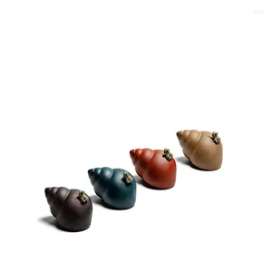 Tea Pets Creative Tian Snail Pet Living Room Tray Decoration Small Animal Statues Water Frog Play Set Exquisite Art