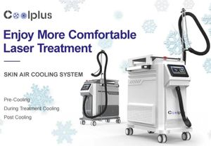 レーザー治療用のプロの低温低温コールドエアマシン/皮膚冷却機