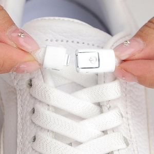 Accessori per parti della scarpa Accessori elastici sneaker colorate pressa chiusura scarichi piatti senza legami da tennis di spessore 8 mm senza cravatta scarpe 231128 231128