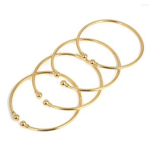 Bangle 4pcs Dubai Bangles Gold Color Ethiopian India African Women Jewelry