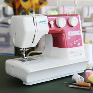 Machines Juki Heavy Duty Overlock Sewing Machines 8 Builtin Stitches Metal Frame Twin Needle Multifunctional Household Hemming Tools