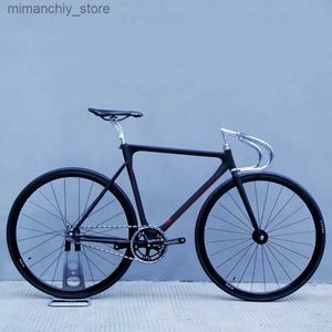 Cyklar Song Friends Revolution X Fixed Gear Bike Forward Aning Frame Sing Speed ​​Bike Retro Bicyc 700C Racing Wheels With V BRAKES Q231129