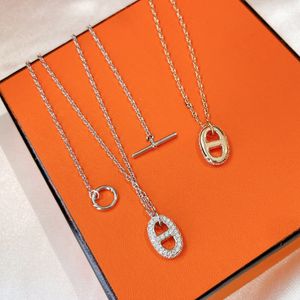 Farandole necklace H for women designer diamond 925 silver T0P highest counter Advanced Materials classic style jewelry crystal luxury exquisite gift with box 011