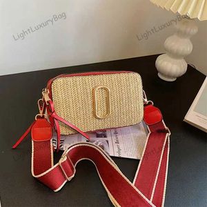 5A Designer M Camera Bag Bag Straw Crotghder Crossbody Fashion Summer Crochet Wallets Women Luxury Square Tote Classic Permes 230429