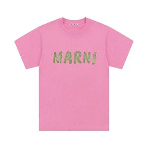 Trendiges Marken-Nischen-Buchstaben-Druck-lässiges Sommer-loses Paar-Kurzarm-T-Shirt für Männer und Frauen