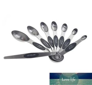 8pcs Double Sided Stainless Steel Magnetic Measuring Spoon Set Stackable Teaspoon For Measuring Dry And Liquid Ingredients Factory3420141