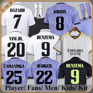 22 23 24 24 Wersja graczy Koszulki piłkarskie 3rd Benzema Finals Mistrzów Rodrgo Camiseta Rea Madrids 2023 Vini Jr Camavinga TChouameni Kidia piłkarska