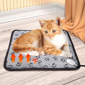 kennels pens Pet Electric Blanket Heating Pad Dog Cat Bed Mat Winter Warming Waterproof Bite-Resistant Adjustable Temperature 50*70 45*45 231129