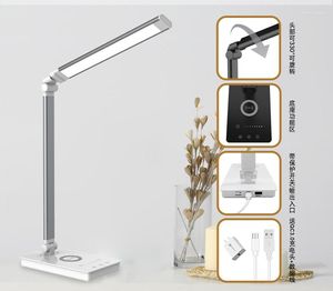 Table Lamps Wireless Charging UsbLed Reading Lamp Students Learn Eye-protection Small Night