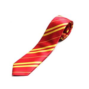 Neck Ties Wholesale Stuedent Tie With Badge Magic Shcool Wizard Ties Hallwoon Party Cosplay Tie Gifts 231128