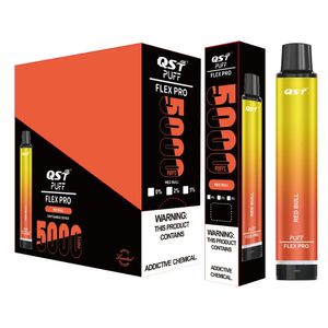 Puff Flex Pro 5000 Puffs Vape Kalem E Sigara 550mAh Pil Buharlaştırıcı Çubuk Buhar Kiti 12ml Ön Dolgulu Kartuş Cihazı 15 Tatlar