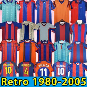 Barcelonas Retro Soccer Jerseys Xavi Ronaldinho Rivaldo Guardiola Puyol Iniesta Finals Maillot de Foot David Villa 00 01 02 03 04 05 80 82 84 91 92 95 96 97 98 99 1991 1991