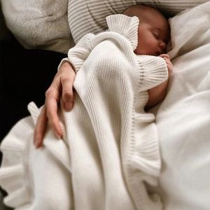 Battaniyeler Kabunum Born Battaniye Organik Süt Battaniyesi Tığ işi yün battaniye bebek banyo havlusu kobertor bebe muslin swaddle 231129