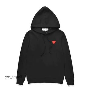 Comme Des Garcon Men's Hoodie Sweatshirts 21S Designer Play Commes Jumpers Des Garcons Letter Embroidery Long Sleeve Pullover Women Red 9455