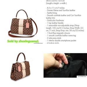 العلامة التجارية N40133 Bond Street Women Handbags مقابض شهيرة الكتف شاشات الكتف عبر الأكياس الجسدية المساء 230Z