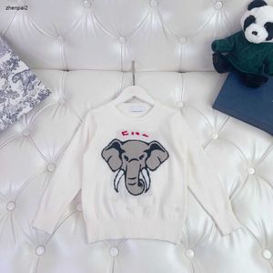 Luxury toddler sweater Animal pattern jacquard boys hoodie Size 100-160 kids designer clothes high quality baby pullover Nov25