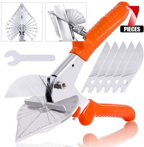 Schaar 45 degree 90 degree edge angle scissors/multifunction angle scissors/wire slot cutter with 5 Replacement Blades and Spanner