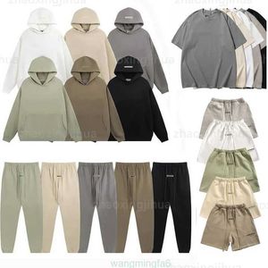 Uvrn Pantaloncini da uomo e da donna Camicia firmata Pantaloncini per Essentialhoody Essentialhoodies Felpa con cappuccio Gel di silice Tute Felpe Tuta Pullover Amanti Top Set