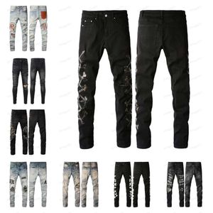 189 Amirs Mens Womens Designers Jeans reguded reced ribled slim slim reasty denim for men print army ashy mans skinny pants m 6117 amiris