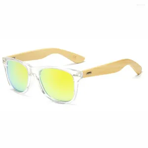 Óculos de sol BerWer Bambu Natural para Homens Óculos de Sol de Madeira Lentes Polarizadas UV400