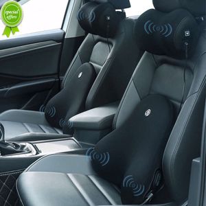 Neues Auto-Massage-Nackenkissen, Lendenwirbelstützkissen, Kissen, Auto-Vibrationsmassage-Sitz, Nacken, Kopf, Taille, Rückenkissen für Auto und Büro