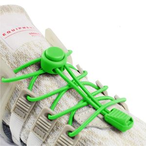 Schuhteile Zubehör Hochwertige Lock-Schnürsenkel Runde Tennisschnürsenkel ohne Bänder Erwachsene Kinder Turnschuhe Elastische Schnürsenkel Gummibänder für Schuhzubehör 231128