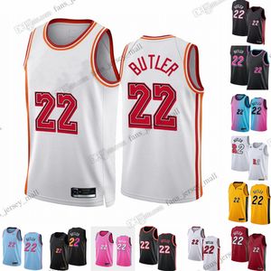 22 Jimmy Butler Printed 2022-23 New Basketball Jerseys Maglia traspirante e confortevole