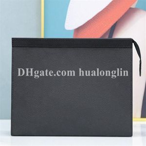 Classic Bag Handbag Men Women Purse leather date code serial number clutch cosmetic case holder high quality flower letters249Z