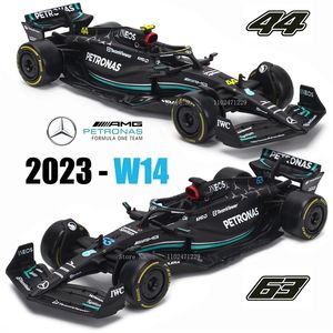 Diecast Model Bburago 1 43 Mercedes AMG Petronas Team W14 2023 44 Hamilton 63 George Russell Alloy Car Die Cast Model Toy Collectible 231128