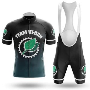 2022Pro Team Vegan Summer Cycling Jersey 9D Bib Set Mtb Uniform Red Bicycle Clothing Quick Dry Bike Wear Ropa Ciclismo Gel Pad307W