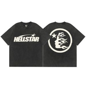 Hellstar Designer T-shirt Says Singing Hand Washed Grey Heavy Craft Unisex Short Sleeve Top High Street Fashion Retro Womens vgt