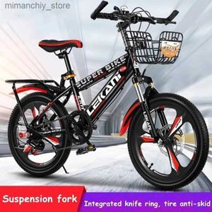 Cyklar Variab Speed ​​Mountain Bike med skivbromschockabsorption Pojkar och flickor Student Bicycs 18 20 22 tum 6-12 år gammal Q231129